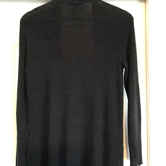 Eileen Fisher Open-Front Knit Cardigan | Tencel Silk Blend | Petite Small / PP - Picture 3 of 7